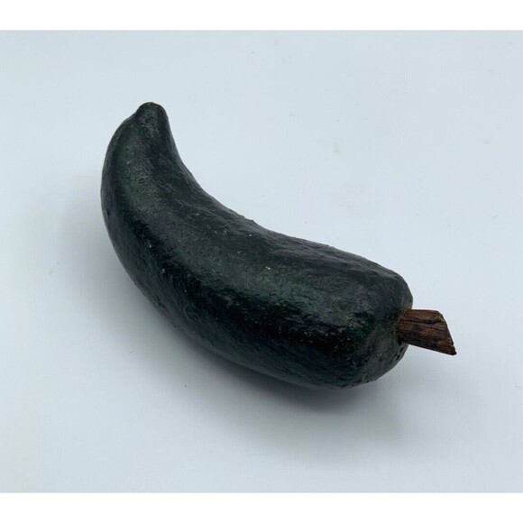 Vintage Italian Art Pottery Red Pepper 6" Majolica Vegetables Hand Painted - Picture 8 of 13